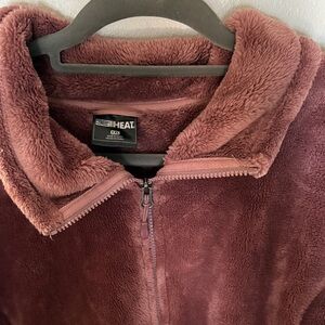 32 Degrees Women's Teddy Jacket - Burgundy
